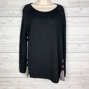 TeeBerry & Weaver Black White Plaid Sweater